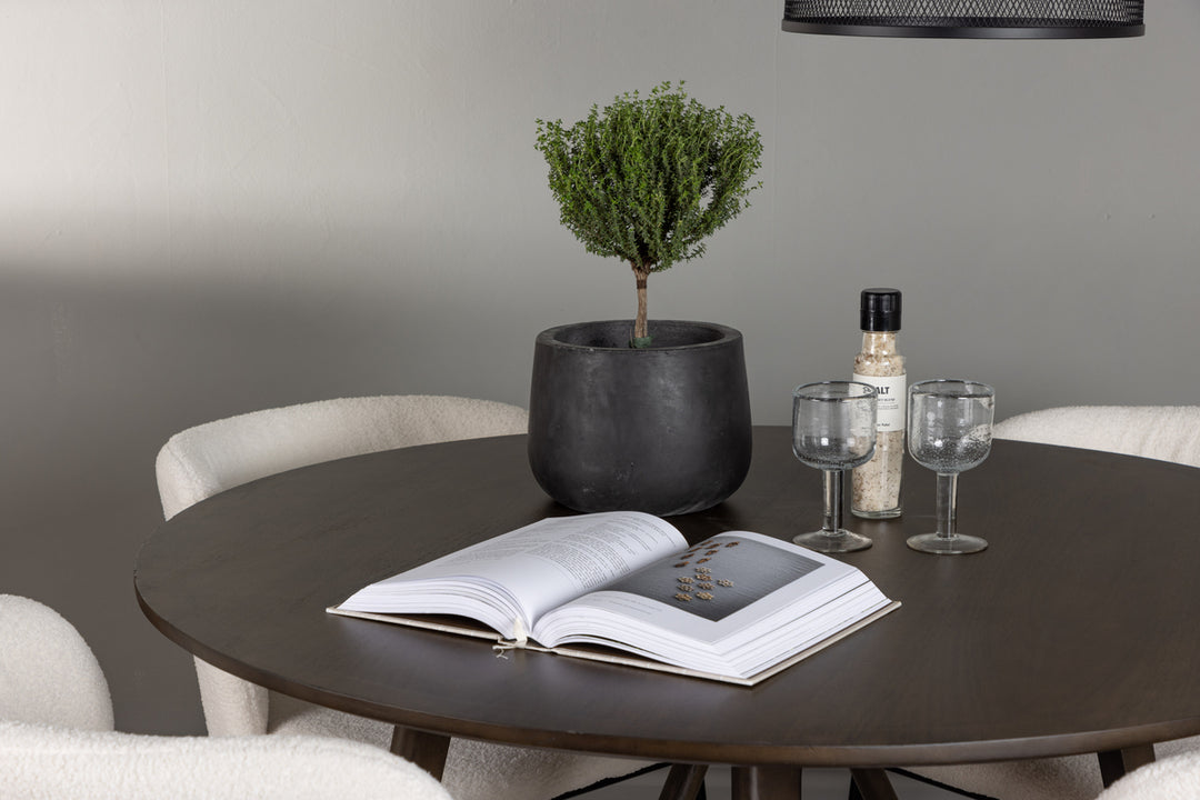 Kaseidon & Edin Matgrupp Mörkbrun/Vit