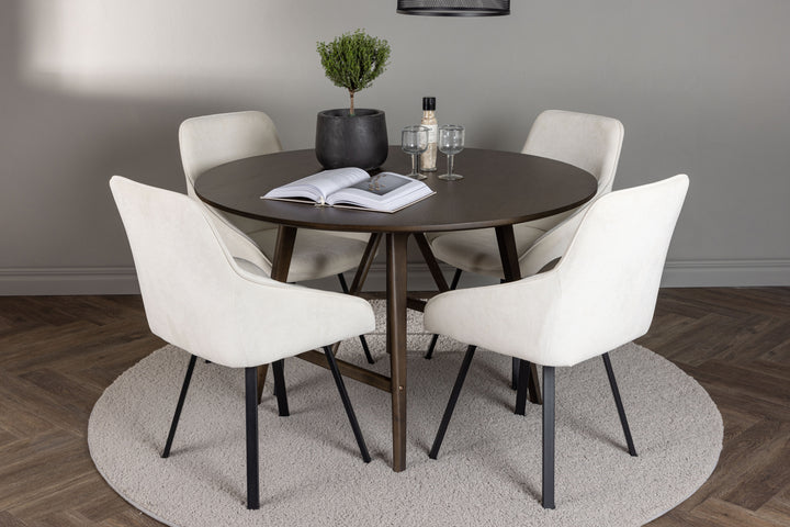 Kaseidon & Rosie Matgrupp Mörkbrun/Beige