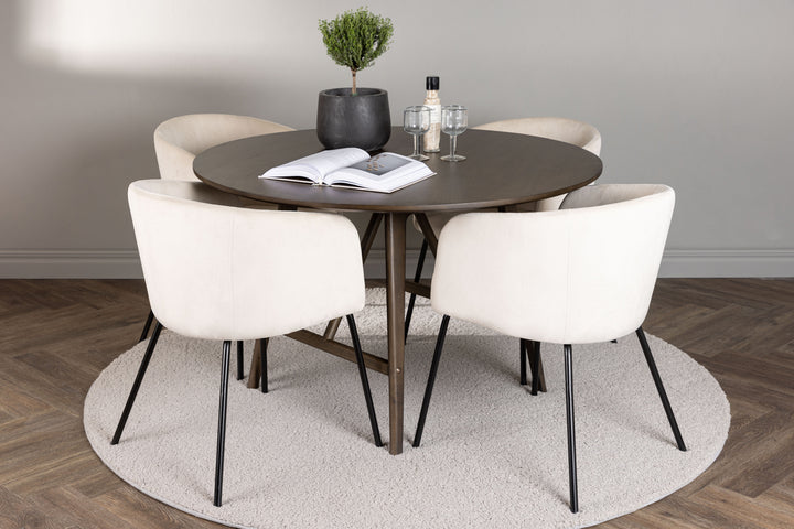 Berit & Kaseidon Matgrupp Beige/Mörkbrun