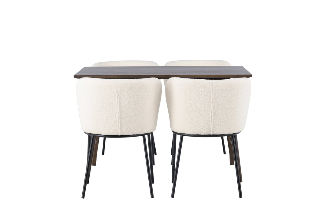 Kaseidon & Edina Matgrupp Mörkbrun/Vit