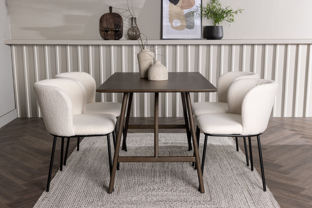 Kaseidon & Edina Matgrupp Mörkbrun/Vit