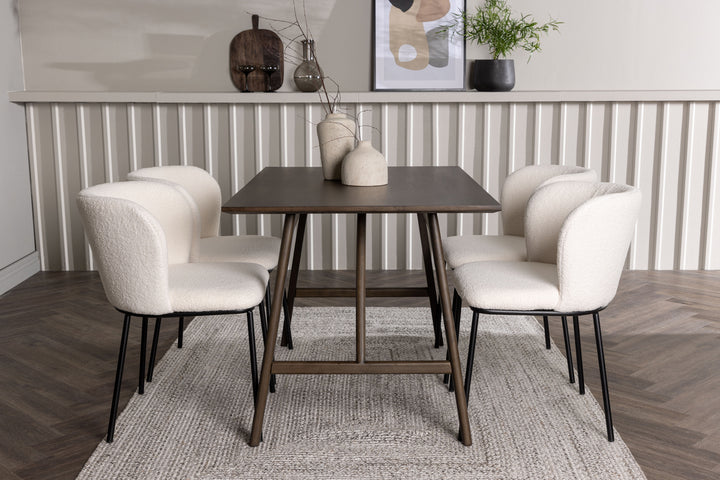 Kaseidon & Edina Matgrupp Mörkbrun/Vit