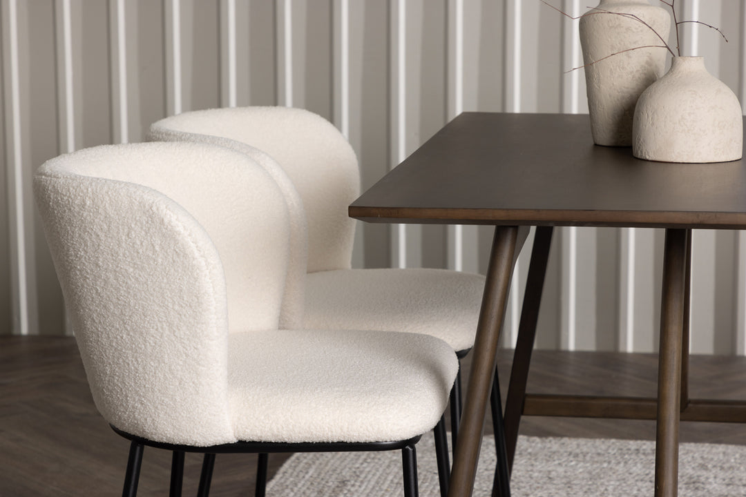 Kaseidon & Edina Matgrupp Mörkbrun/Vit