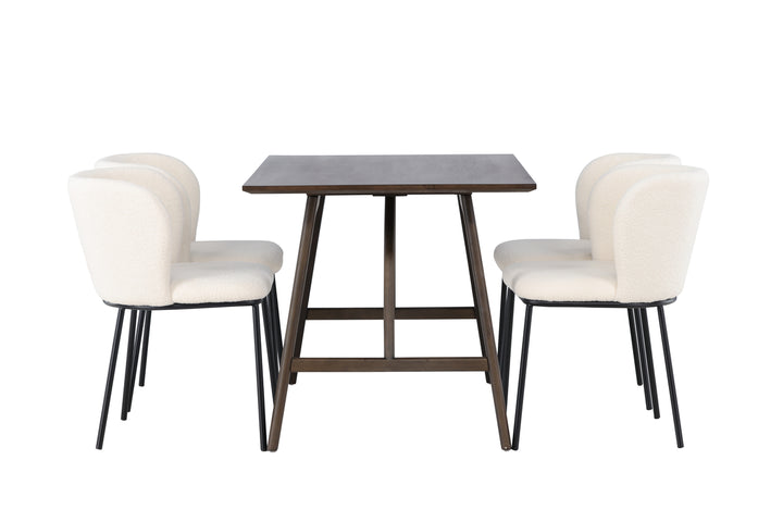 Kaseidon & Edina Matgrupp Mörkbrun/Vit