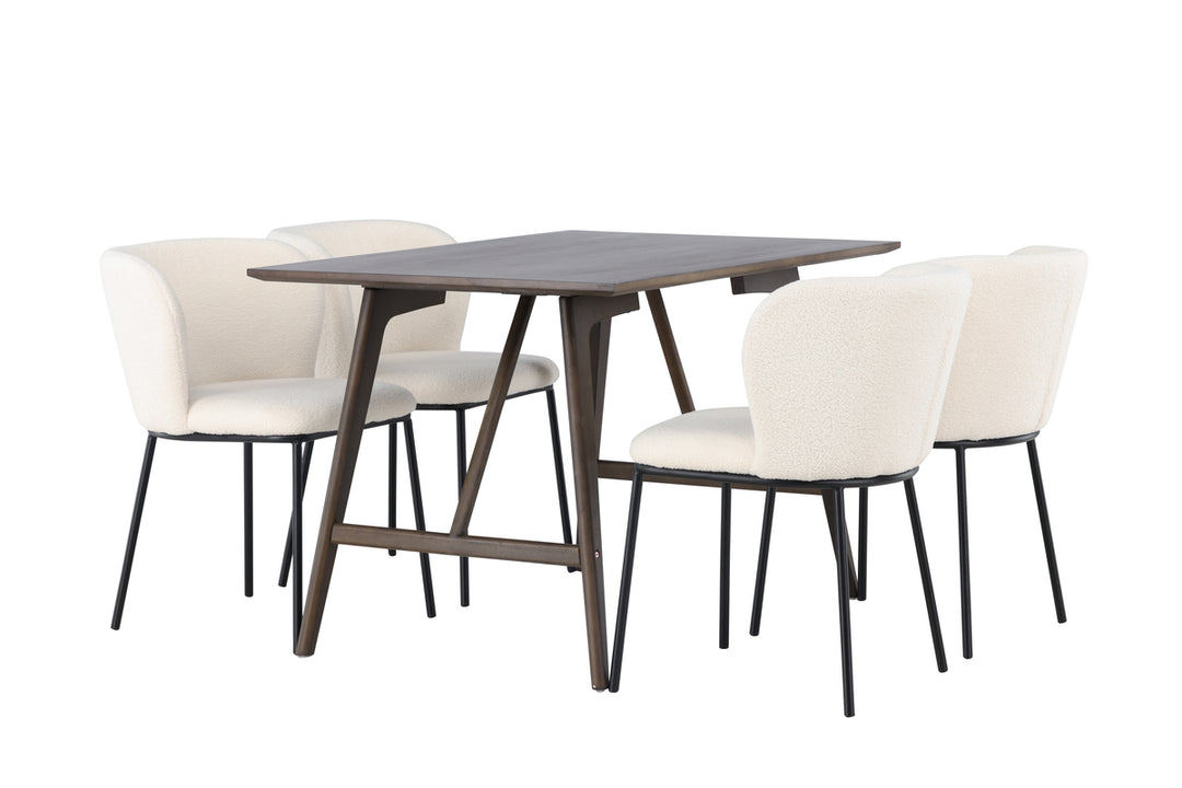 Kaseidon & Edina Matgrupp Mörkbrun/Vit