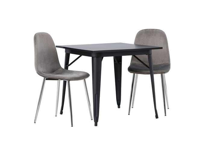 Tempe & Eva Matgrupp Svart/Ljusgrå