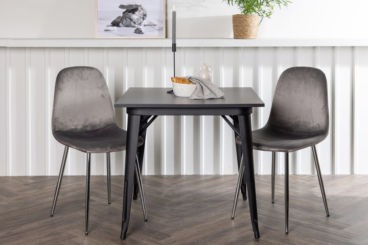 Tempe & Eva Matgrupp Svart/Ljusgrå