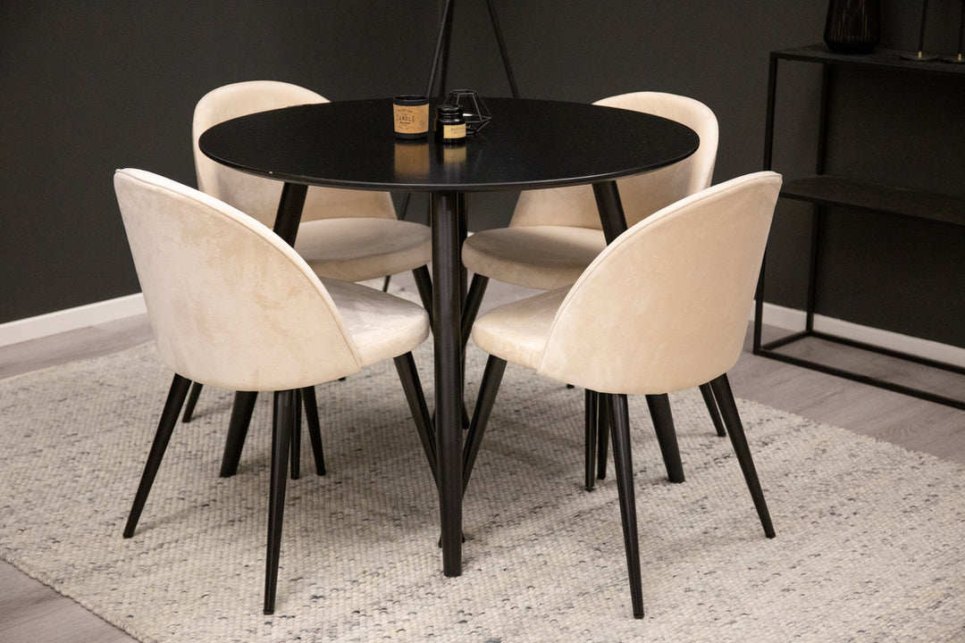 Velvet & Plaza Magrupp Beige/Svart