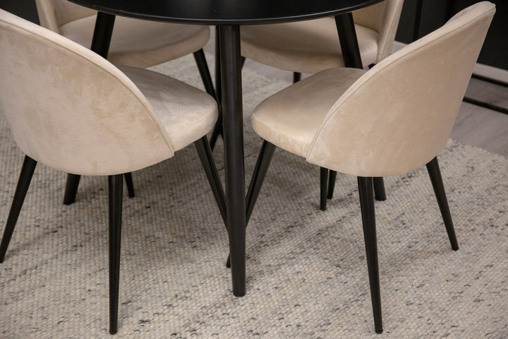 Velvet & Plaza Magrupp Beige/Svart