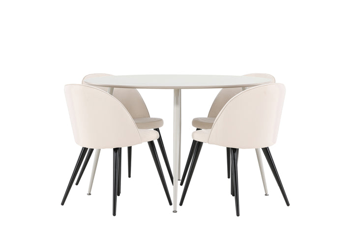 Velvet & Plaza Matgrupp Beige