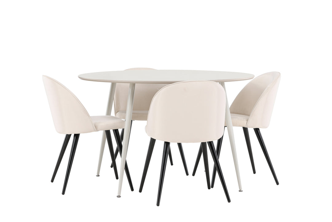 Velvet & Plaza Matgrupp Beige