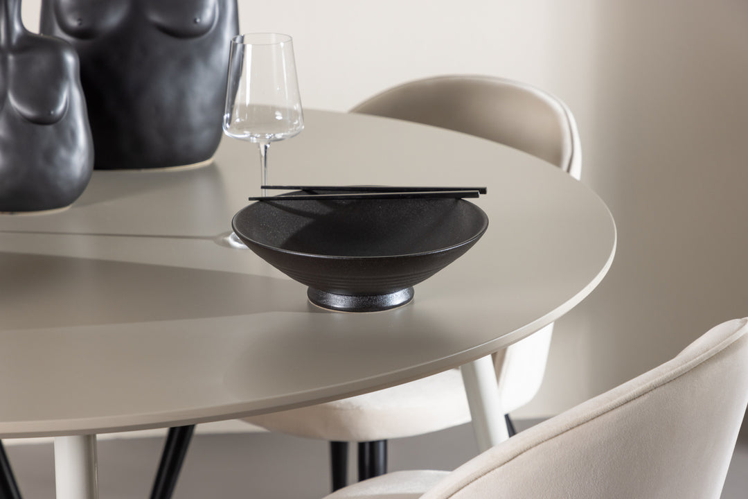 Velvet & Plaza Matgrupp Beige