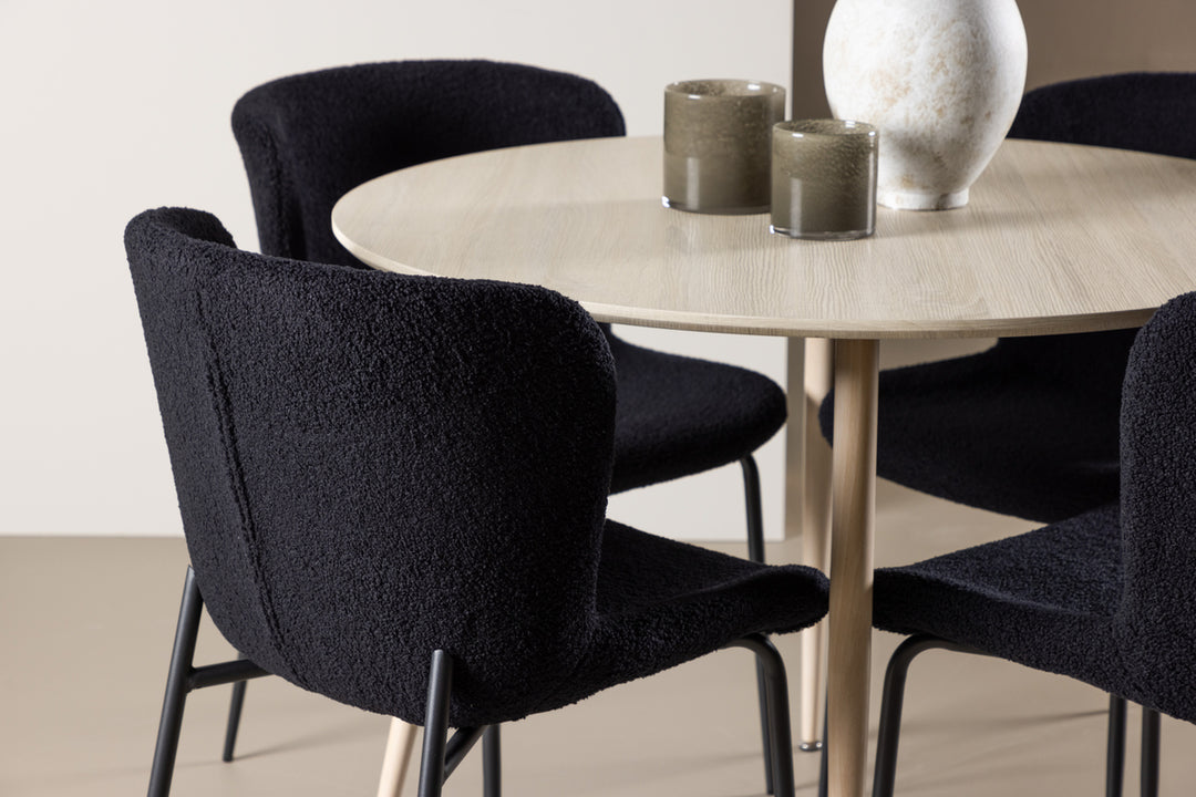 Plaza & Modesto Matgrupp Vitputsad/Svart