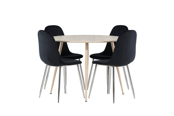 Polar & Plaza Matgrupp Svart/Vitputsad