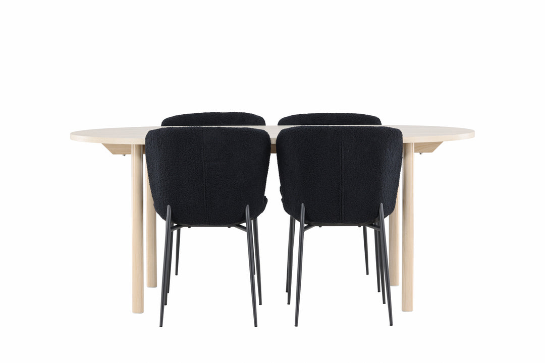 Andy & Modesto Matgrupp Vitputsad/Svart