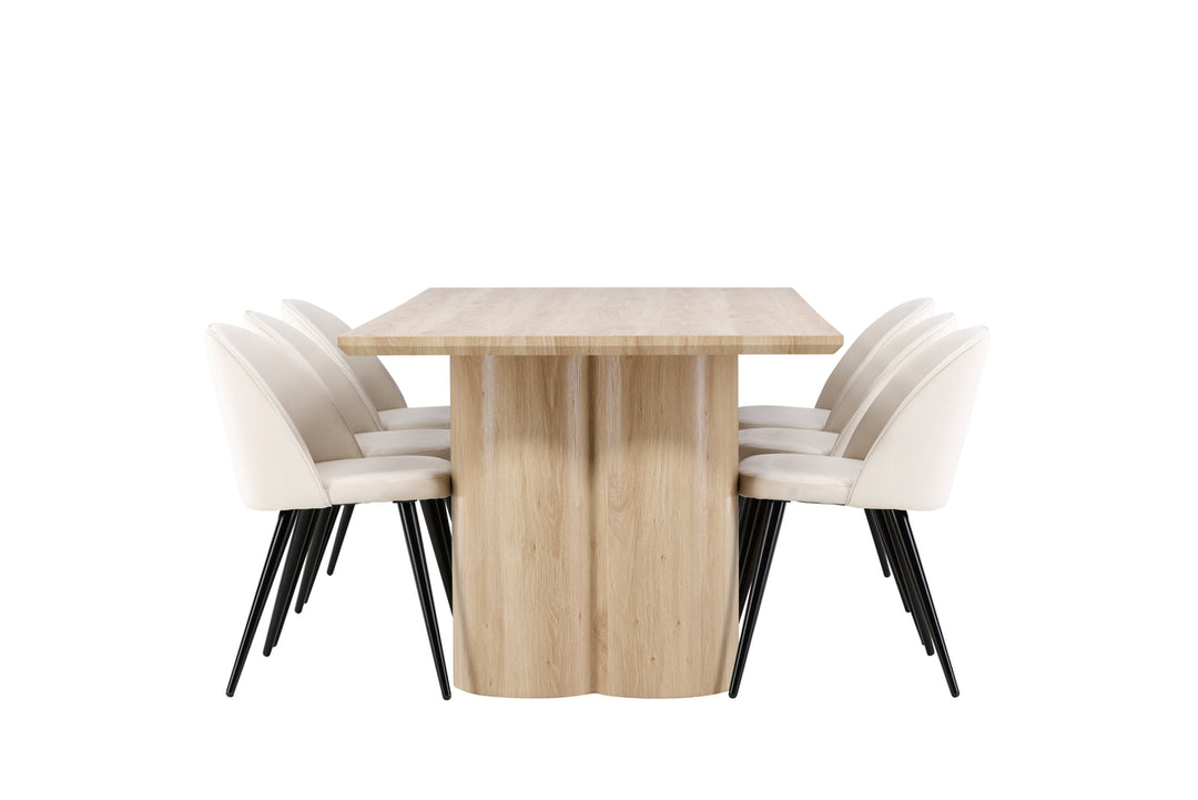 Velvet & Olivia Matgrupp Beige/Natur