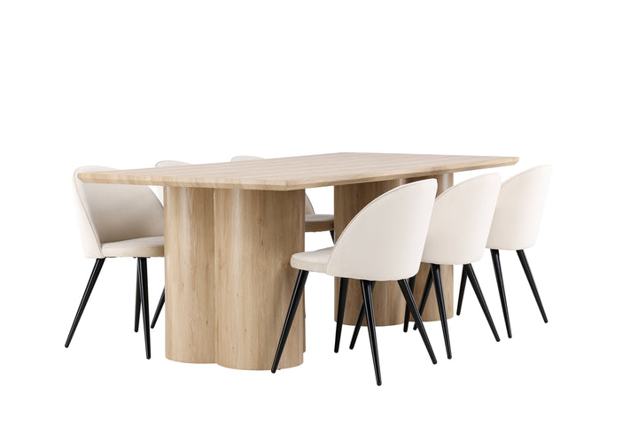 Velvet & Olivia Matgrupp Beige/Natur