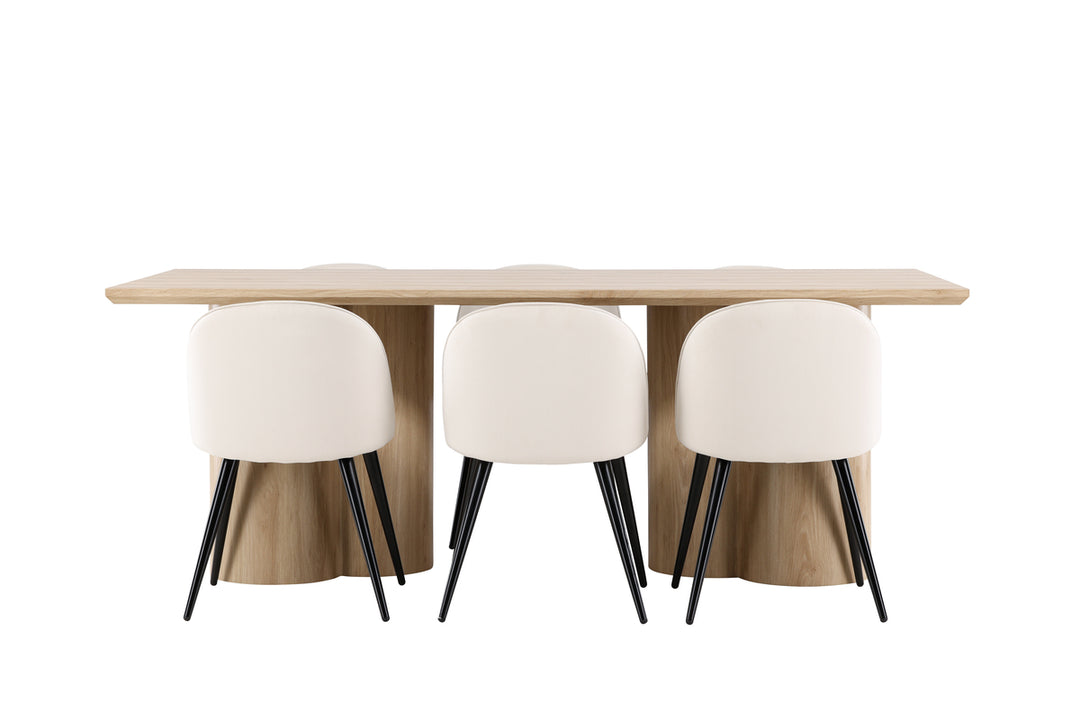 Velvet & Olivia Matgrupp Beige/Natur