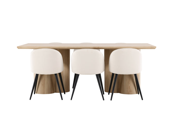 Velvet & Olivia Matgrupp Beige/Natur