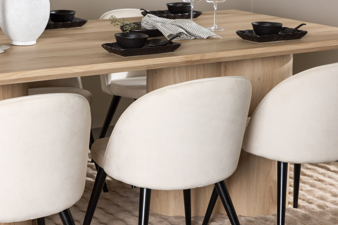 Velvet & Olivia Matgrupp Beige/Natur