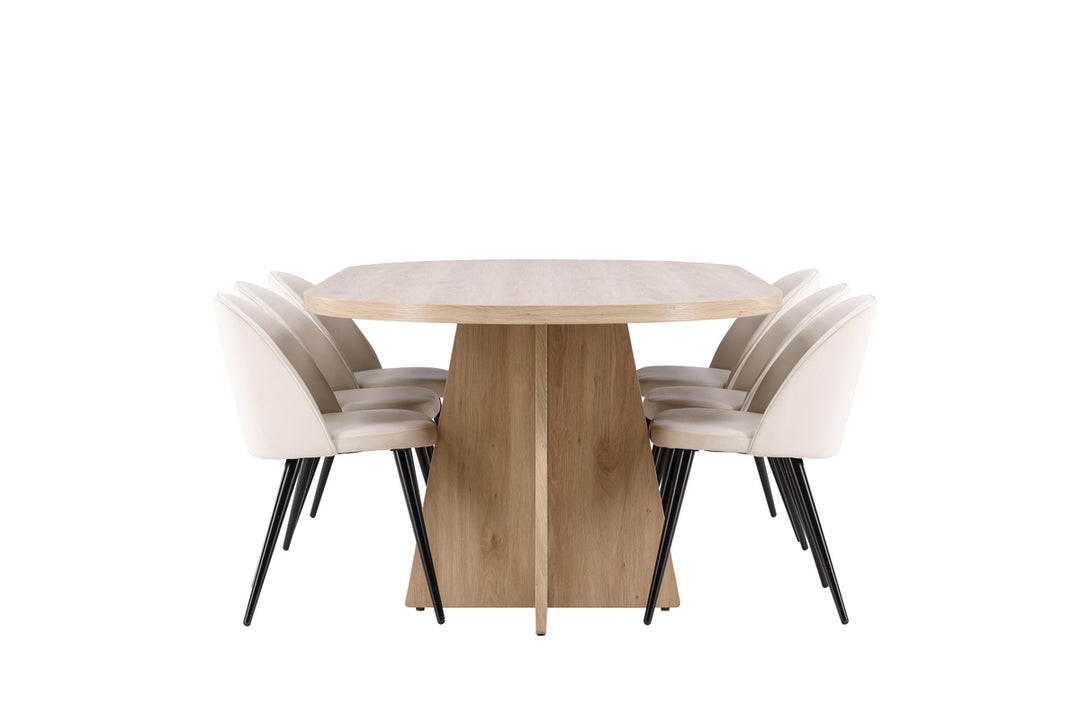 Velvet & Bootcut Matgrupp Natur