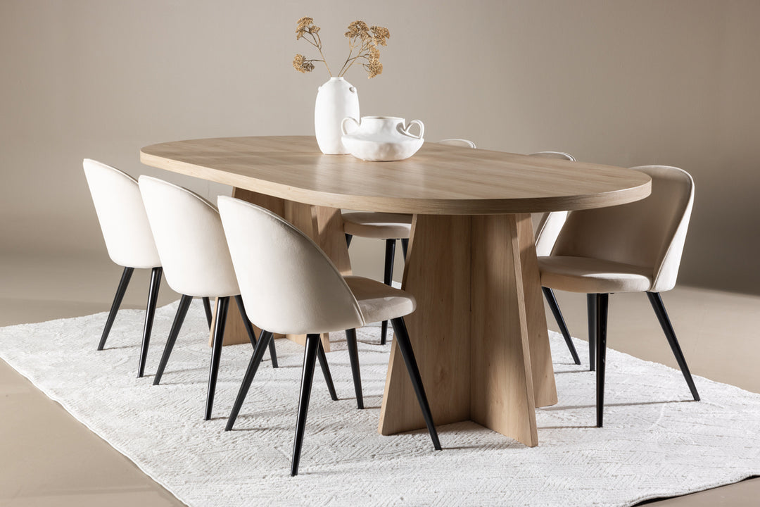 Velvet & Bootcut Matgrupp Natur