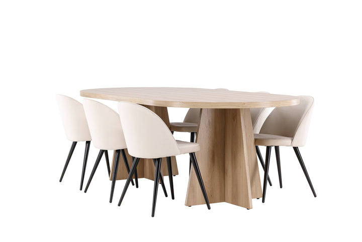 Velvet & Bootcut Matgrupp Natur