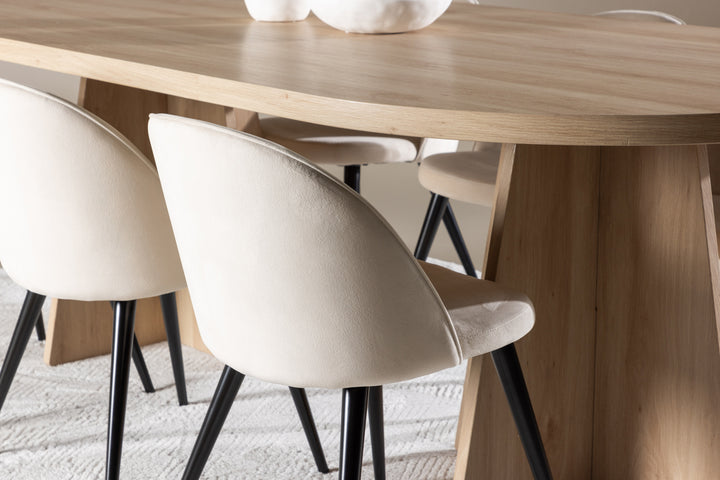 Velvet & Bootcut Matgrupp Natur