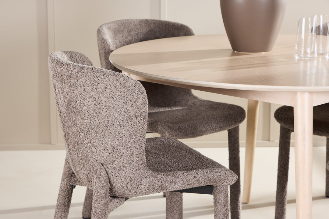 Flora & Astoria Matgrupp Vitputsad/Brun