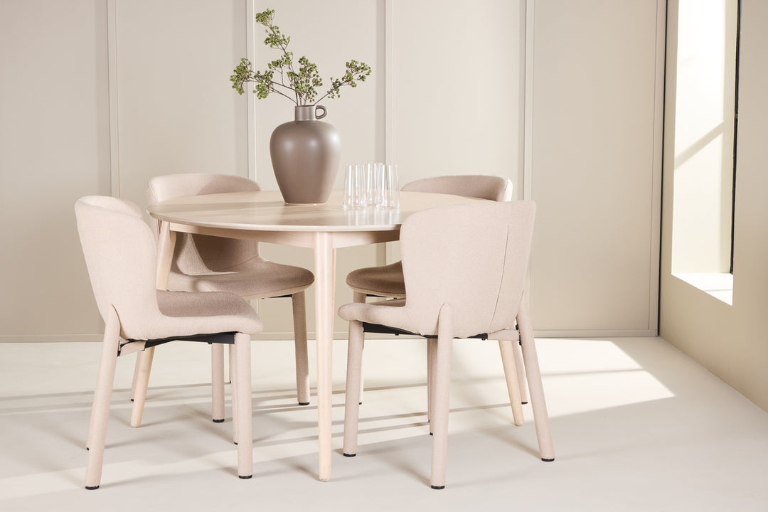 Flora & Astoria Matgrupp Vitputsad/Beige