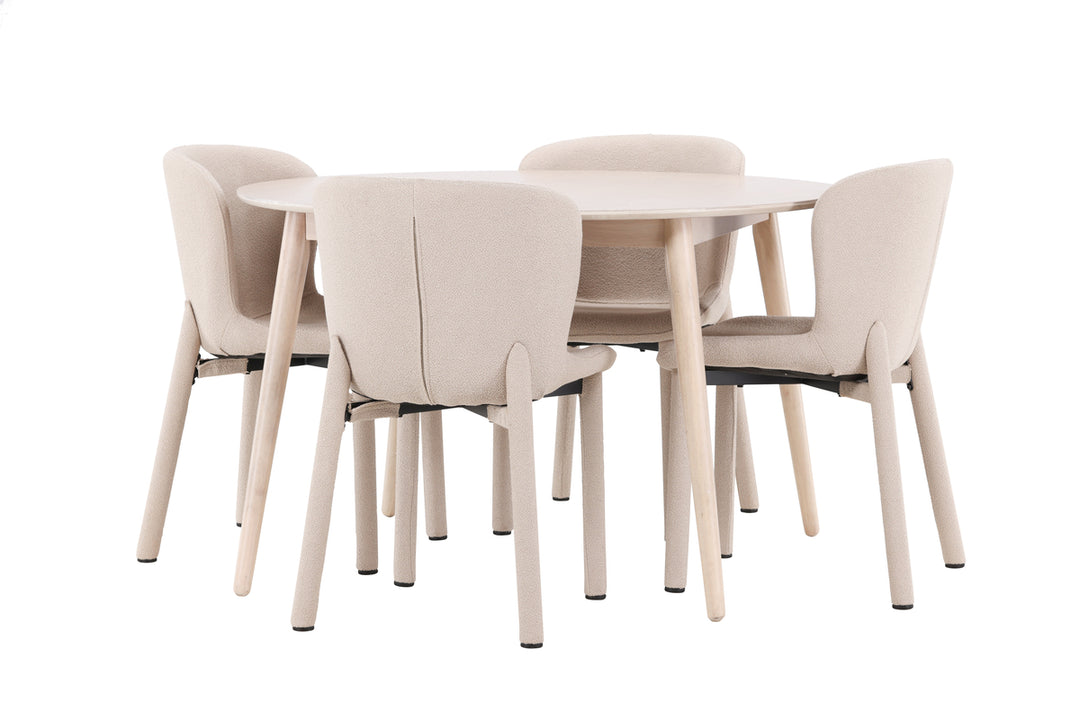 Flora & Astoria Matgrupp Vitputsad/Beige