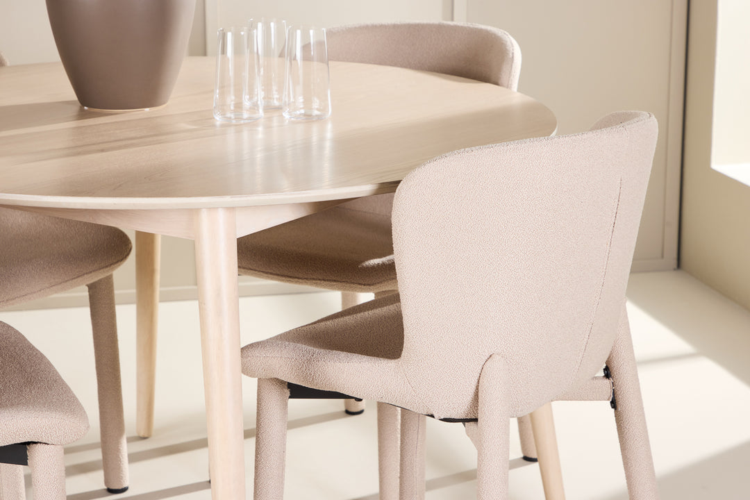 Flora & Astoria Matgrupp Vitputsad/Beige