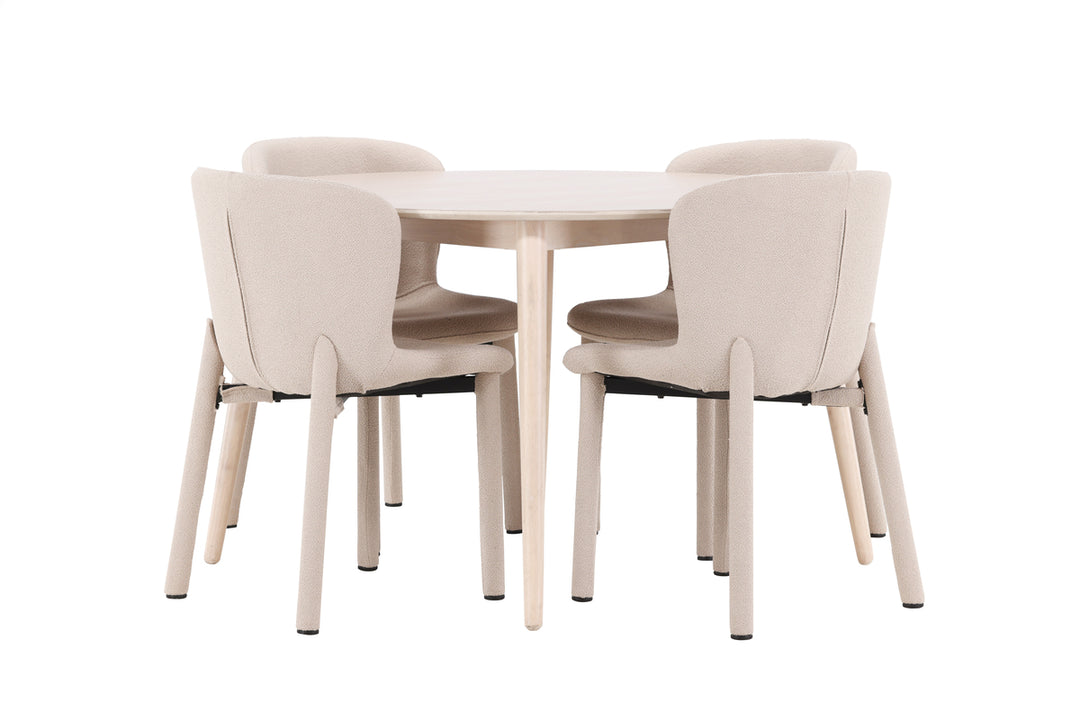 Flora & Astoria Matgrupp Vitputsad/Beige