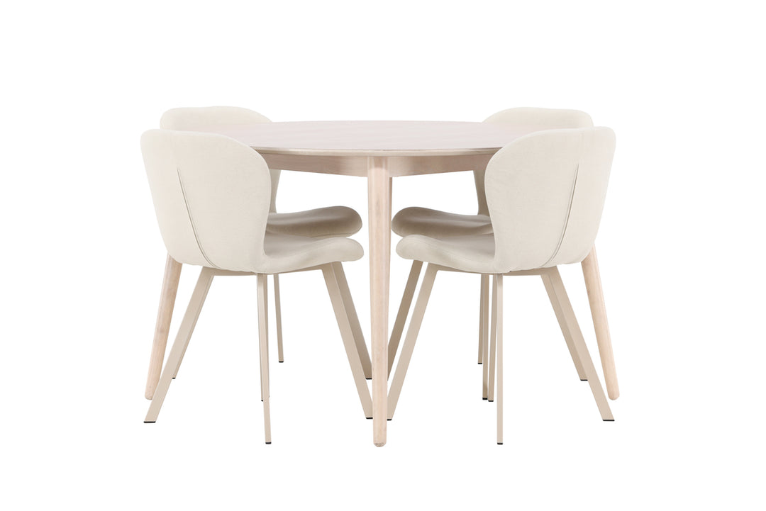 Flora & Lilja Matgrupp Vitputsad/Beige