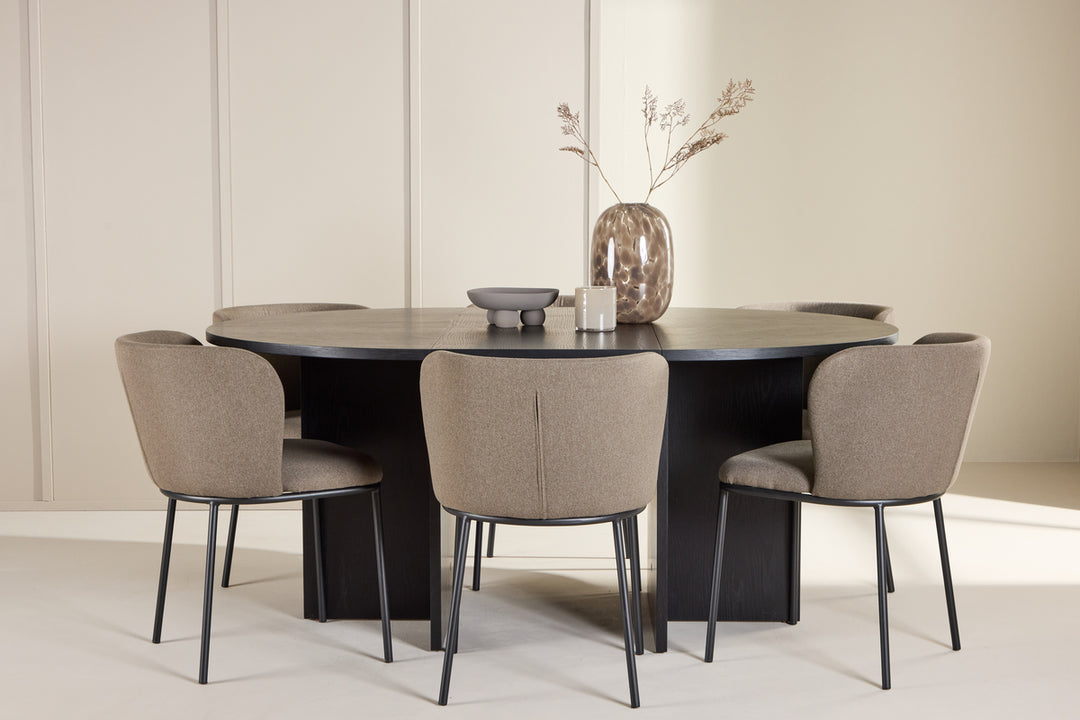 Edina & Strada Matgrupp Brun/Svart