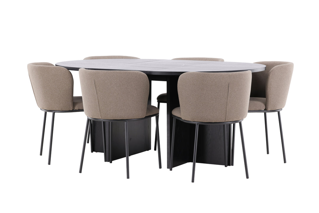 Edina & Strada Matgrupp Brun/Svart