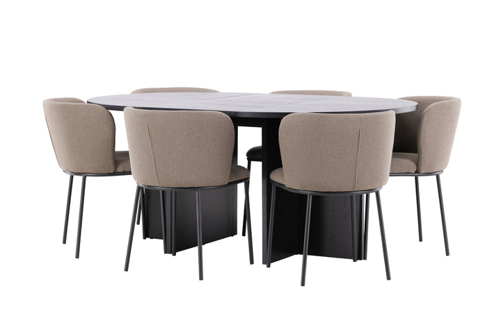 Edina & Strada Matgrupp Brun/Svart