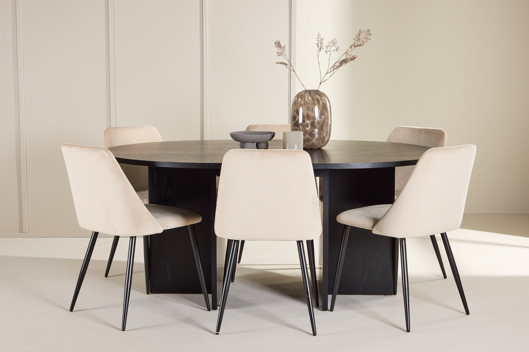 Night & Strada Matgrupp Beige/Svart