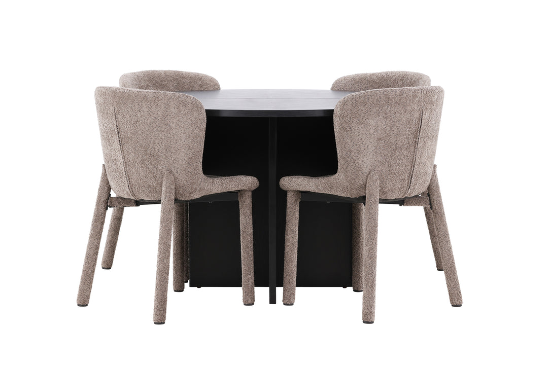 Strada & Astoria Matgrupp Svart/Brun