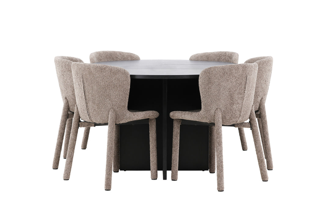 Strada & Astoria Matgrupp Svart/Brun