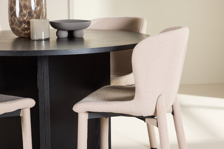 Strada & Astoria Matgrupp Svart/Beige