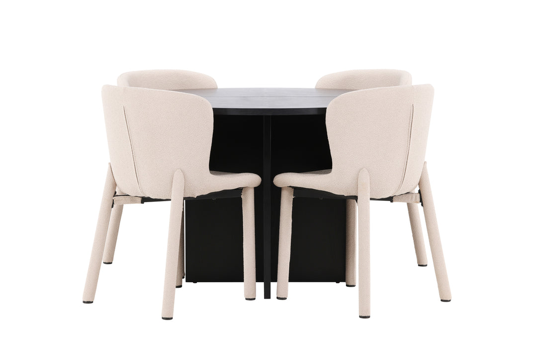 Strada & Astoria Matgrupp Svart/Beige