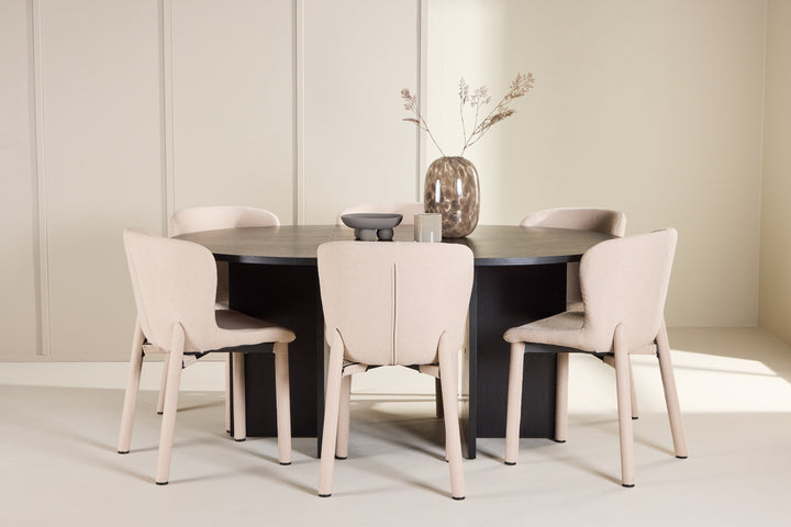 Strada & Astoria Matgrupp Svart/Beige