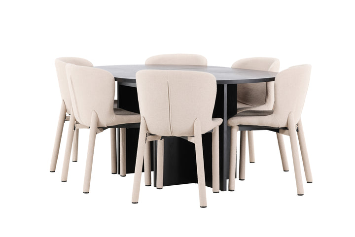 Strada & Astoria Matgrupp Svart/Beige