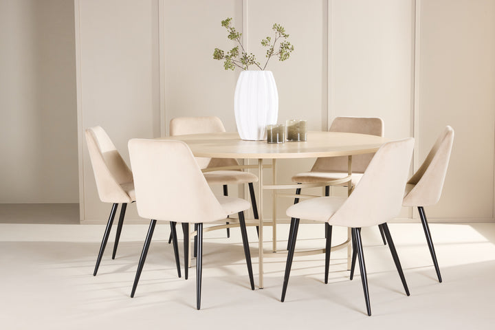 Night & Copenhagen Matgrupp 2 Beig/Vitputsad