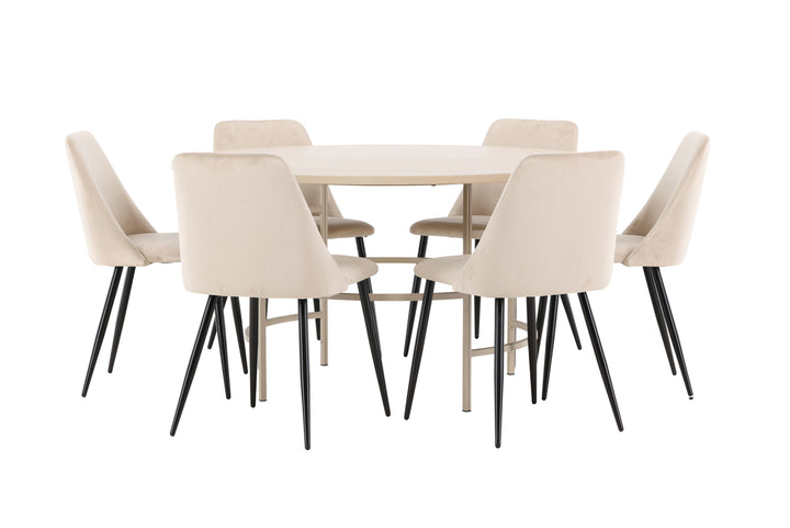 Night & Copenhagen Matgrupp 2 Beig/Vitputsad