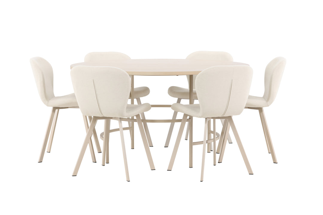 Copenhagen & Lilja Matgrupp Vitputsad/Beige