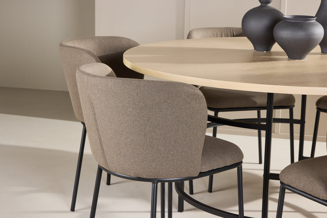 Edina & Copenhagen Matgrupp Brun/Vitputsad