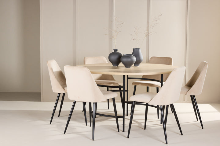 Night & Copenhagen Matgrupp Beige/Vitputsad