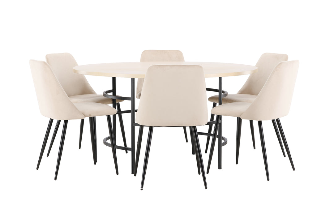 Night & Copenhagen Matgrupp Beige/Vitputsad